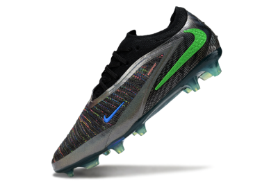 Unisex Nike Phantom 6 Low Elite FG Football Boots - Black/Silver/Yellow