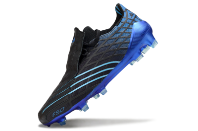 Unisex Adidas F50 Spider Remake FG Football Boots - Black/Blue
