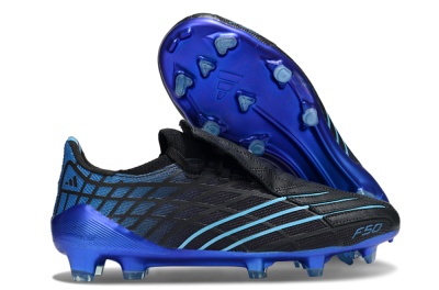 Unisex Adidas F50 Spider Remake FG Football Boots - Black/Blue