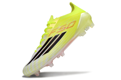 Unisex Adidas F50 Elite FG Football Boots - Yellow/Black/Red