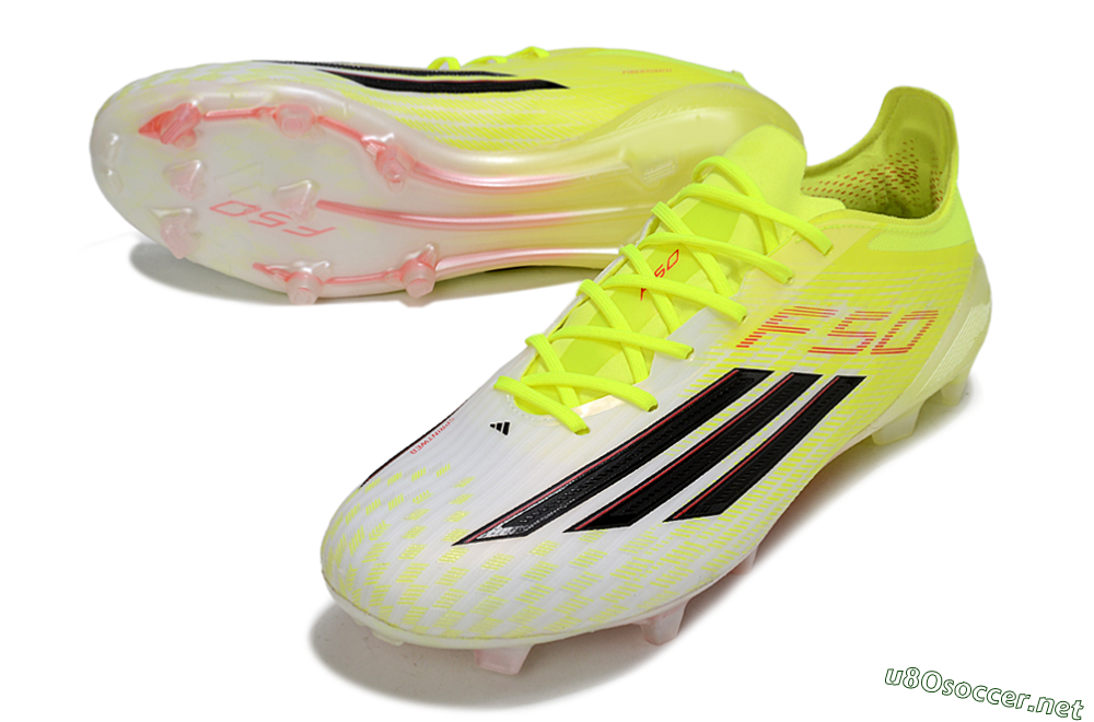 Unisex Adidas F50 Elite FG Football Boots - Yellow/Black/Red 3