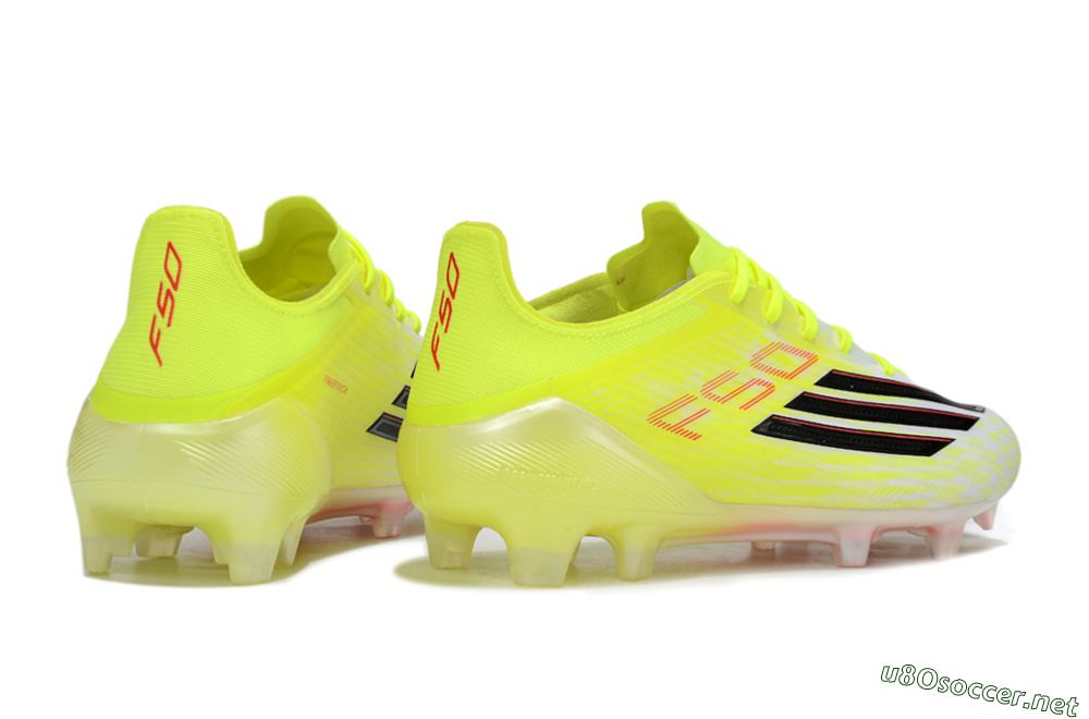 Unisex Adidas F50 Elite FG Football Boots - Yellow/Black/Red 6