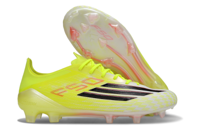 Unisex Adidas F50 Elite FG Football Boots - Yellow/Black/Red