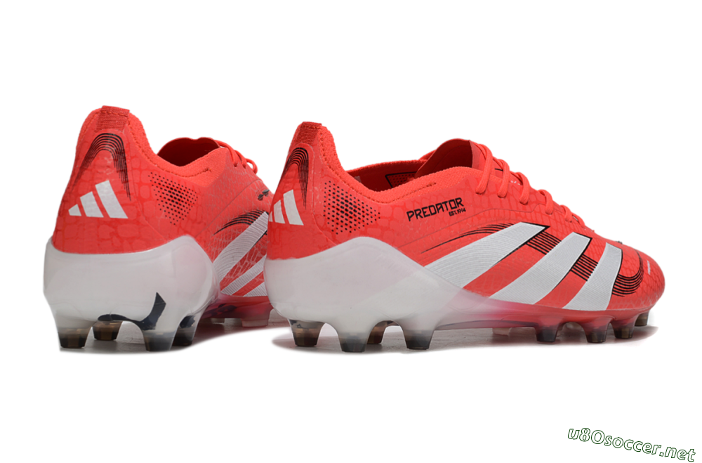 Men's Adidas Predator 25 Elite AG Football Boots - Red/White/Black 6