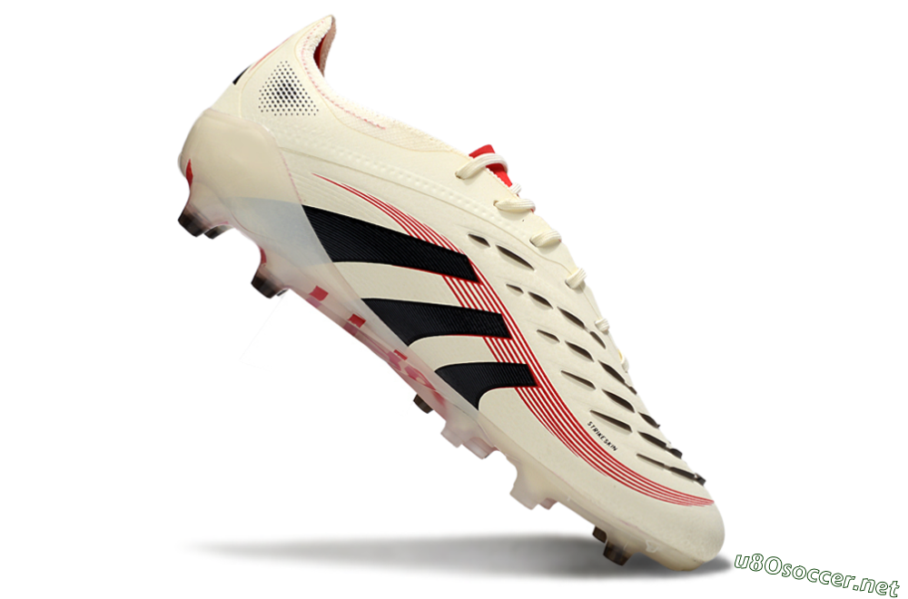 Men's Adidas Predator 25 Elite AG Football Boots - White/Black/Red 4