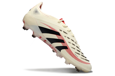 Men's Adidas Predator 25 Elite AG Football Boots - White/Black/Red