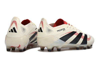 Men's Adidas Predator 25 Elite AG Football Boots - White/Black/Red