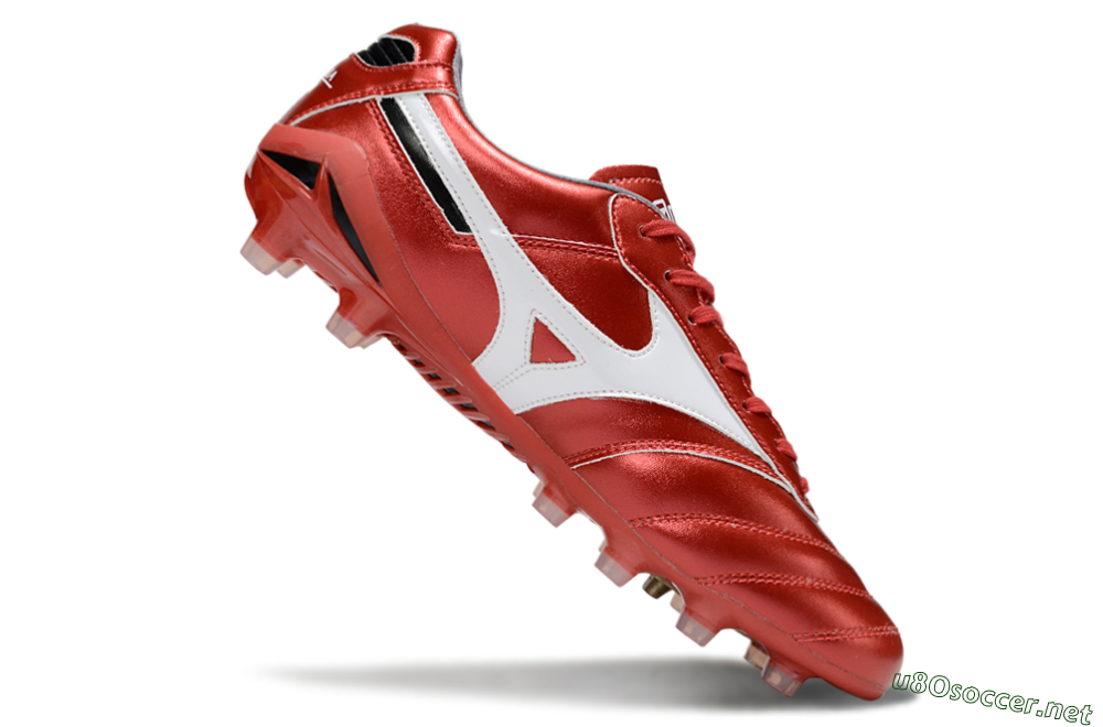 Men's Mizuno Morelia 2 FG Football Boots - Red/White 4