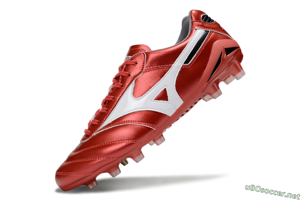 Men's Mizuno Morelia 2 FG Football Boots - Red/White 5