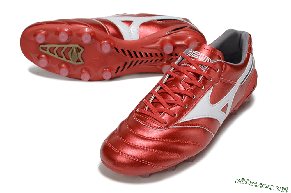 Men's Mizuno Morelia 2 FG Football Boots - Red/White 3