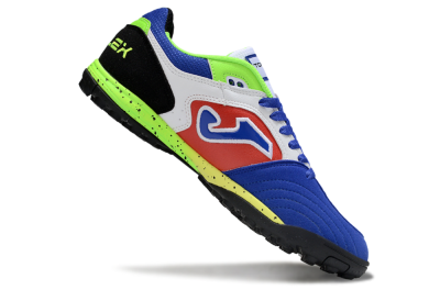 Men's Joma Top Flex TF Football Shoes - White/Red/Blue