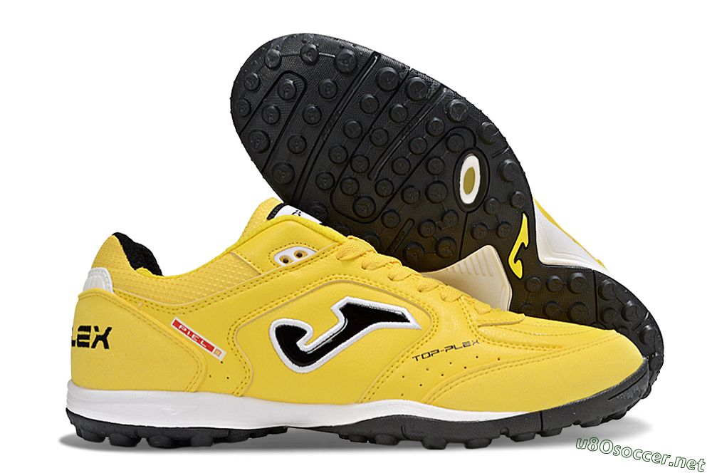 Men's Joma Top Flex TF Football Shoes - Yellow/Black/White 2