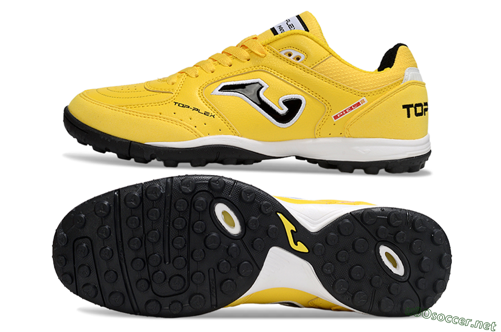 Men's Joma Top Flex TF Football Shoes - Yellow/Black/White 1