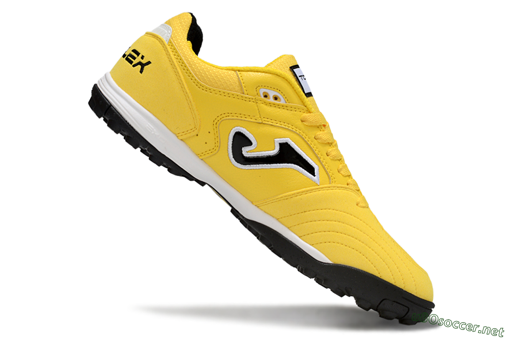 Men's Joma Top Flex TF Football Shoes - Yellow/Black/White 4