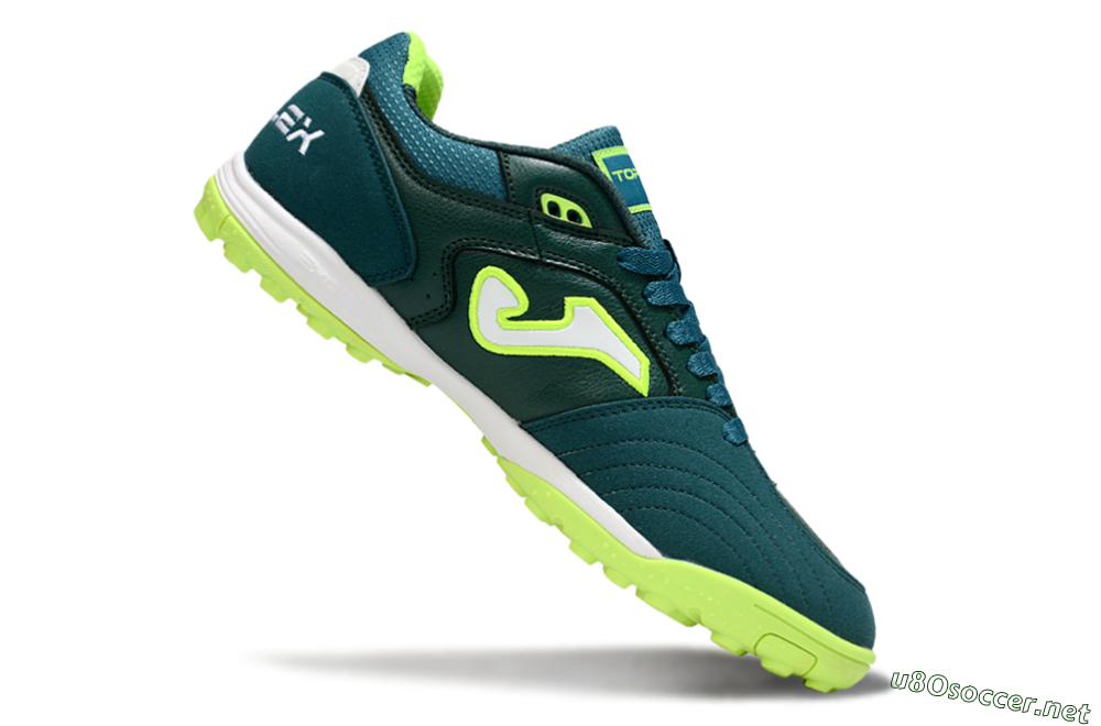 Men's Joma Top Flex TF Football Shoes - Green/Yellow/White 4
