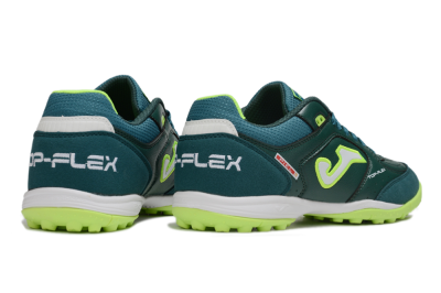 Men's Joma Top Flex TF Football Shoes - Green/Yellow/White