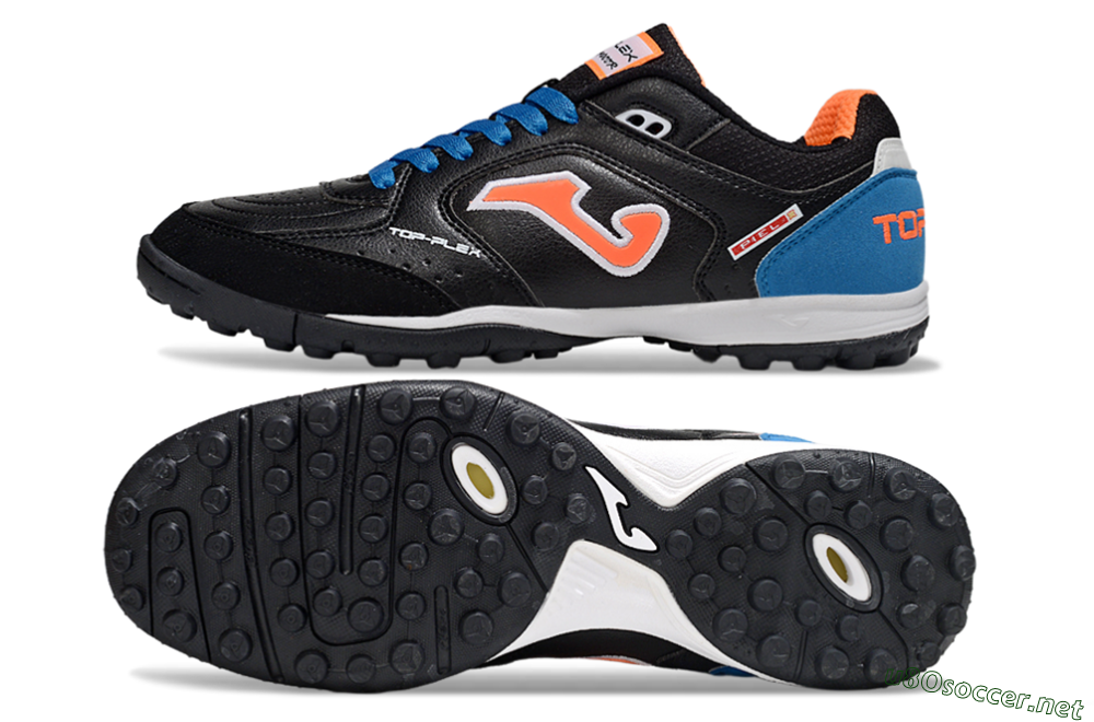 Men's Joma Top Flex TF Football Shoes - Black/Red/Blue 1