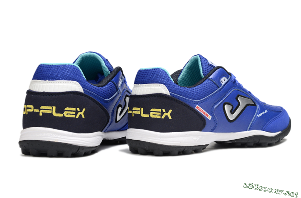 Men's Joma Top Flex TF Football Shoes - Blue/Black/Silver 6