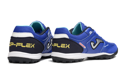 Men's Joma Top Flex TF Football Shoes - Blue/Black/Silver
