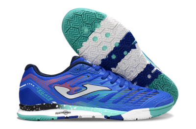 Men's Joma Top Flex IC Football Shoes - Blue/Jade/Red