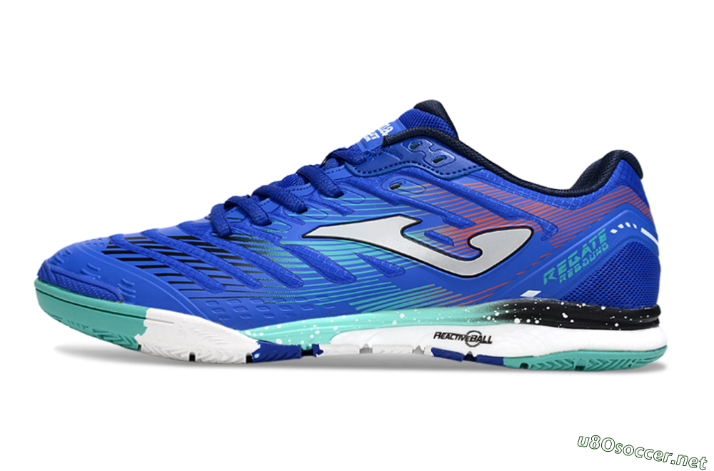 Men's Joma Top Flex IC Football Shoes - Blue/Jade/Red 0