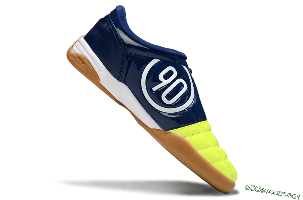 Men's Nike Total 90 III IC Football Shoes - Yellow/White/Blue 4