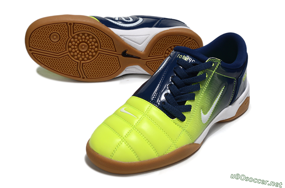 Men's Nike Total 90 III IC Football Shoes - Yellow/White/Blue 3