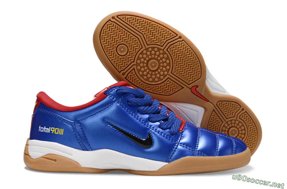 Men's Nike Total 90 III IC Football Shoes - Blue/Black/Red 2