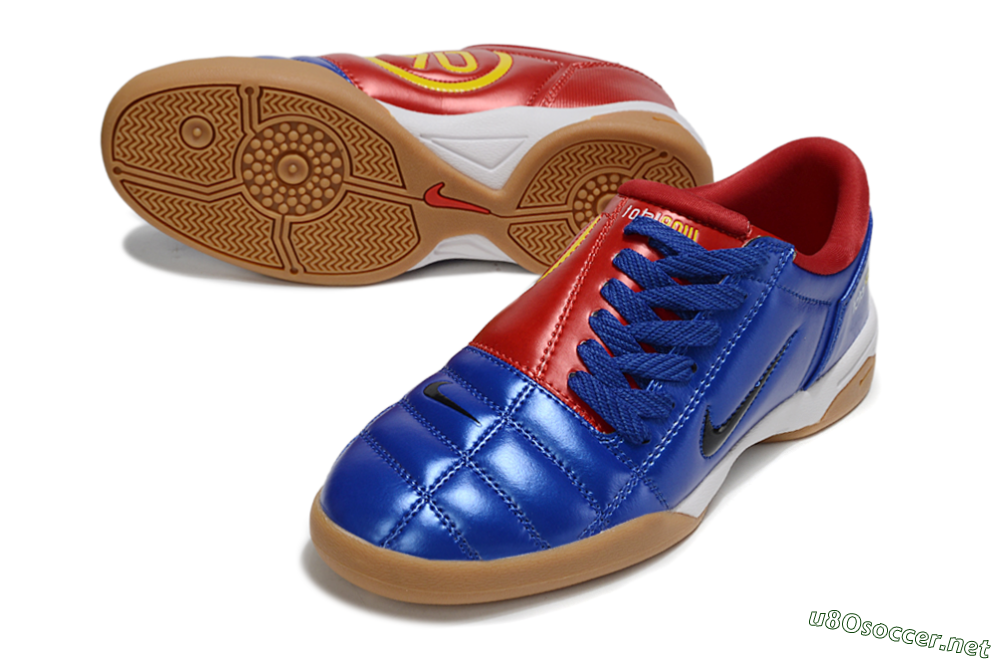 Men's Nike Total 90 III IC Football Shoes - Blue/Black/Red 3