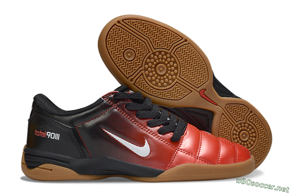 Men's Nike Total 90 III IC Football Shoes - Red/White/Black 2