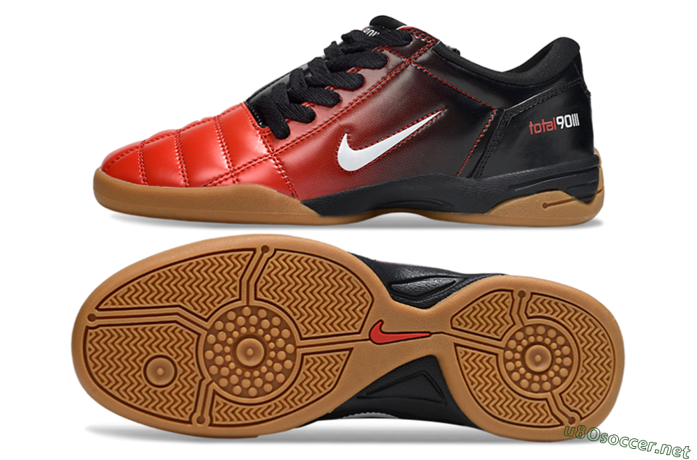 Men's Nike Total 90 III IC Football Shoes - Red/White/Black 1