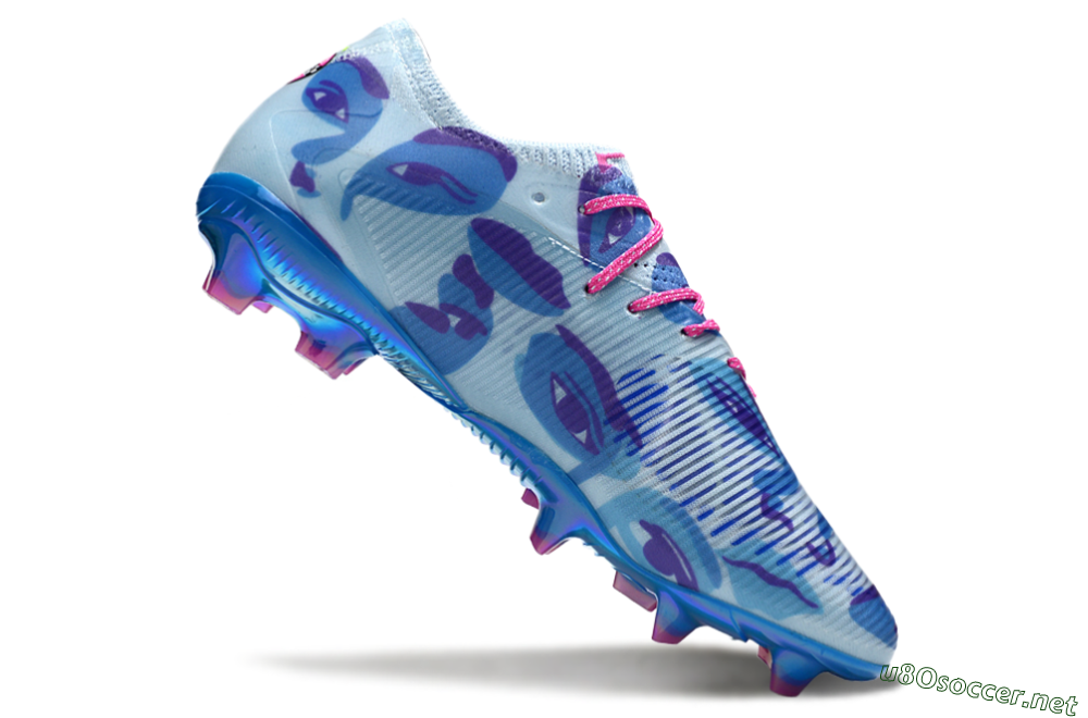 Men's Puma Future 8 Ultimate FG Football Boots - Blue/Pink/Black 4