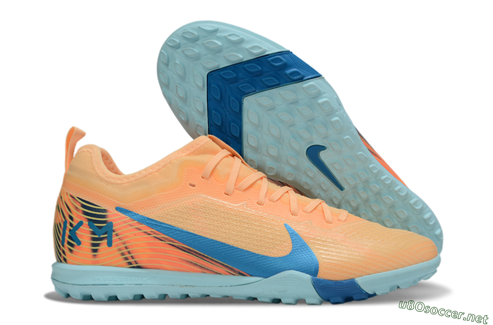 Unisex Nike Air Zoom Mercurial Vapor 16 Pro TF Football Shoes - Orange/Blue/Jade 2