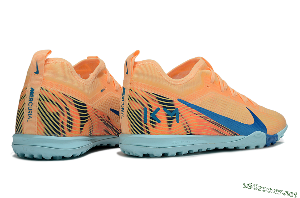 Unisex Nike Air Zoom Mercurial Vapor 16 Pro TF Football Shoes - Orange/Blue/Jade 6