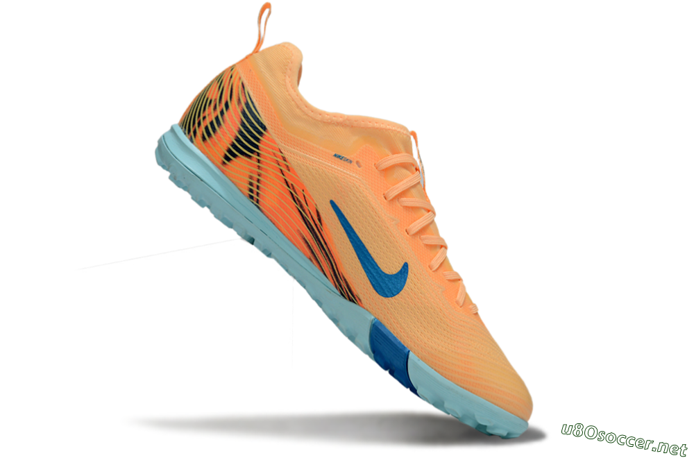 Unisex Nike Air Zoom Mercurial Vapor 16 Pro TF Football Shoes - Orange/Blue/Jade 4