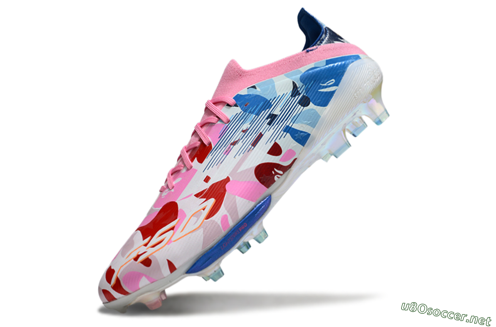 Men's Adidas F50+ Elite Lightstrike Pro FG Football Boots - Pink/Red/Blue 5
