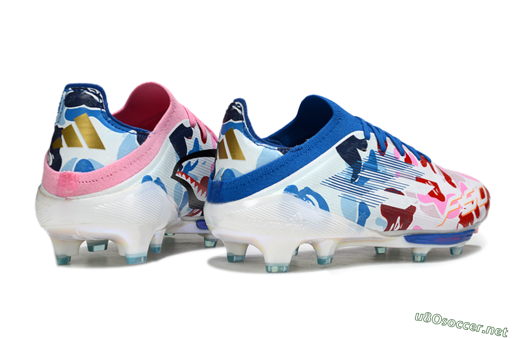 Men's Adidas F50+ Elite Lightstrike Pro FG Football Boots - Pink/Red/Blue 6