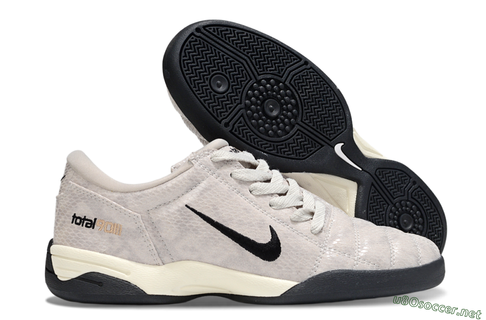 Men's Nike Total 90 III IC Football Shoes - Grey/Black/White 2