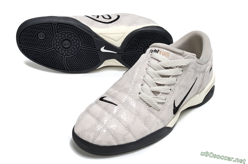 Men's Nike Total 90 III IC Football Shoes - Grey/Black/White 3