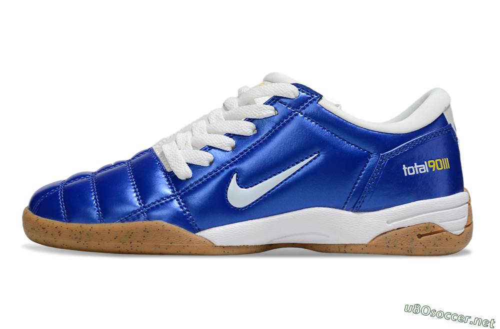 Men's Nike Total 90 III IC Football Shoes - Blue/White/Brown 0