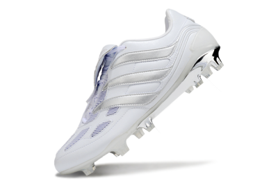 Men's Adidas Predator Precision Elite Foldover Tongue FG Football Boots - Beige/White/Silver