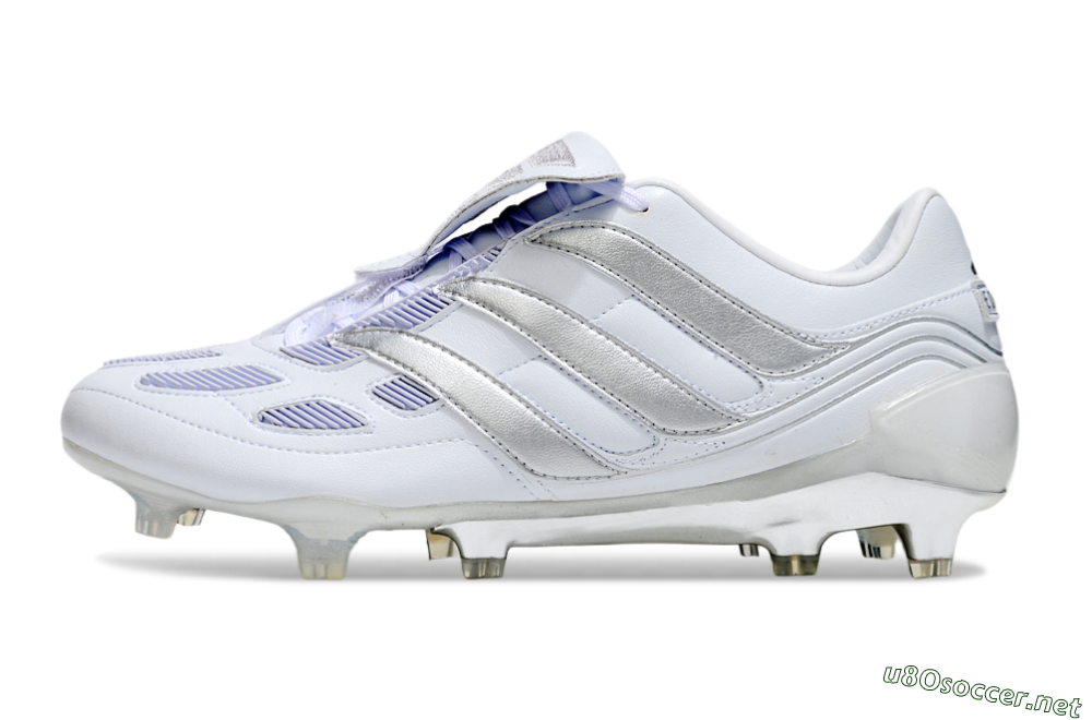 Men's Adidas Predator Precision Elite Foldover Tongue FG Football Boots - Beige/White/Silver 0
