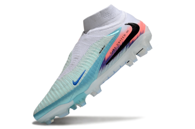 Unisex Nike Phantom 6 High Elite FG Football Boots - Jade/White/Red