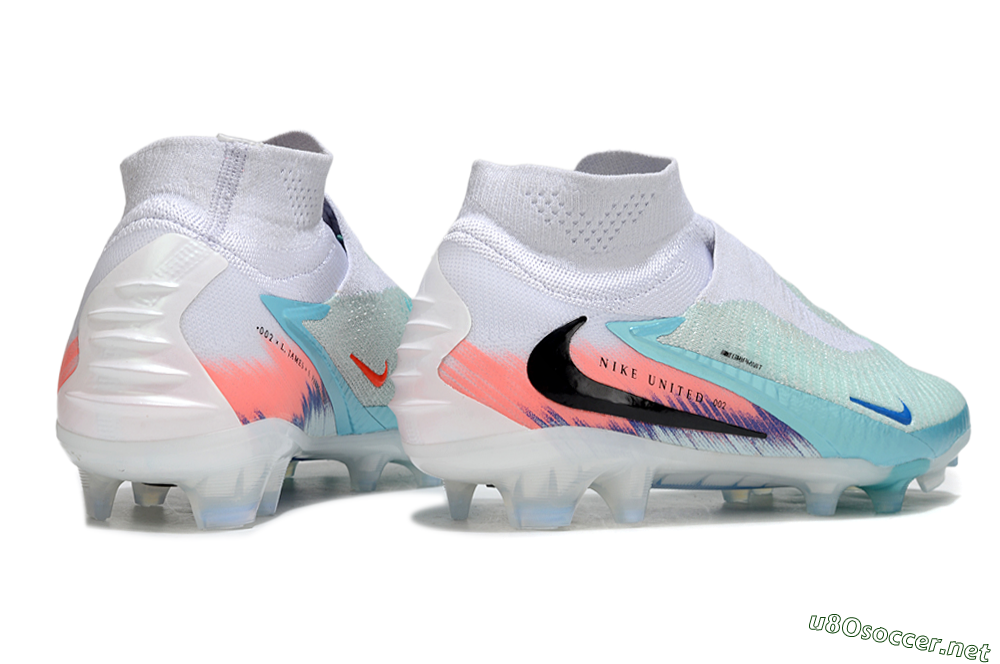 Unisex Nike Phantom 6 High Elite FG Football Boots - Jade/White/Red 6