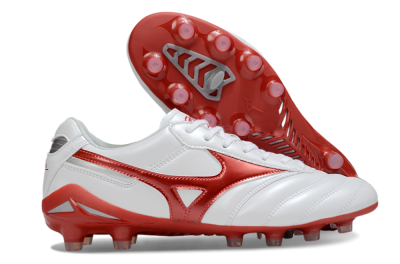 Men's Mizuno Morelia 2 FG Football Boots - White/Red