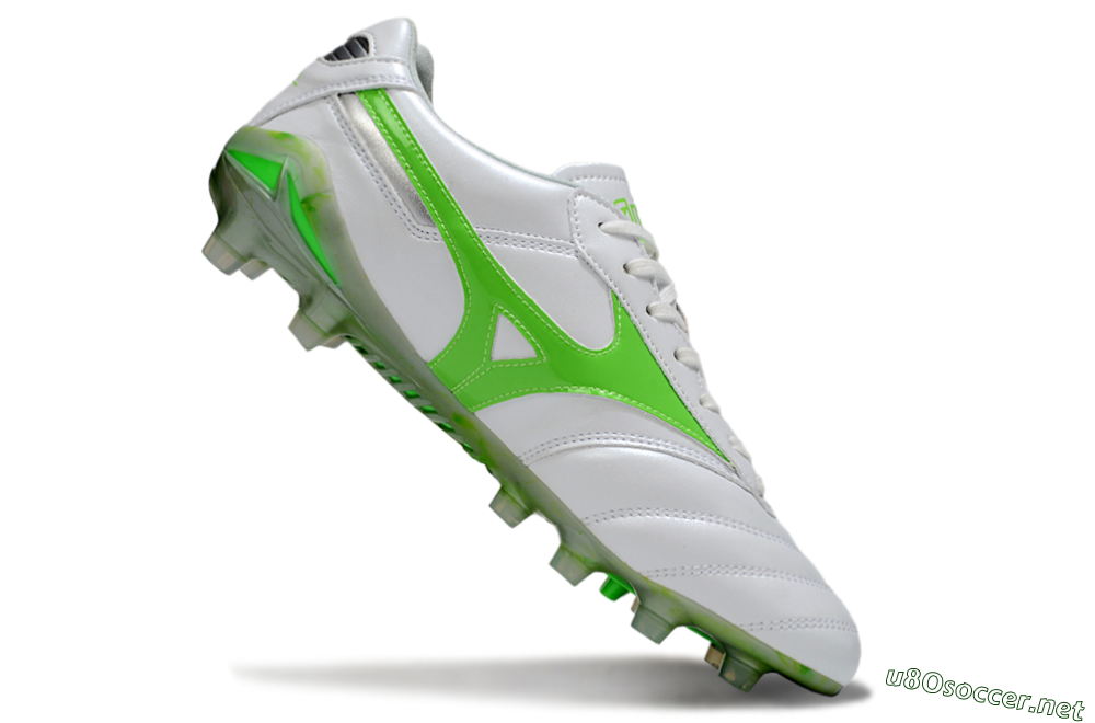 Men's Mizuno Morelia 2 FG Football Boots - White/Yellow 4