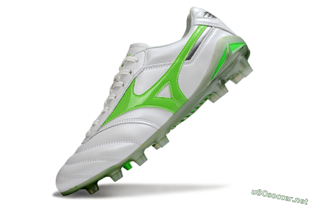 Men's Mizuno Morelia 2 FG Football Boots - White/Yellow 5