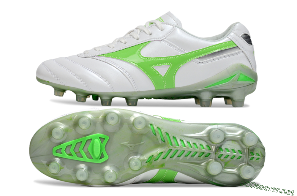 Men's Mizuno Morelia 2 FG Football Boots - White/Yellow 1