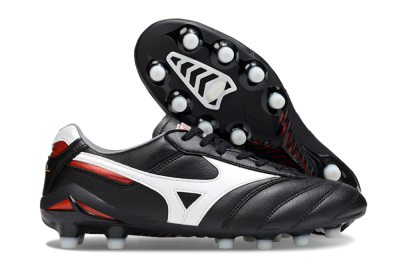 Men's Mizuno Morelia 2 FG Football Boots - Black/White/Red