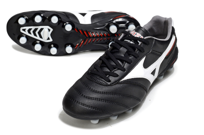 Men's Mizuno Morelia 2 FG Football Boots - Black/White/Red